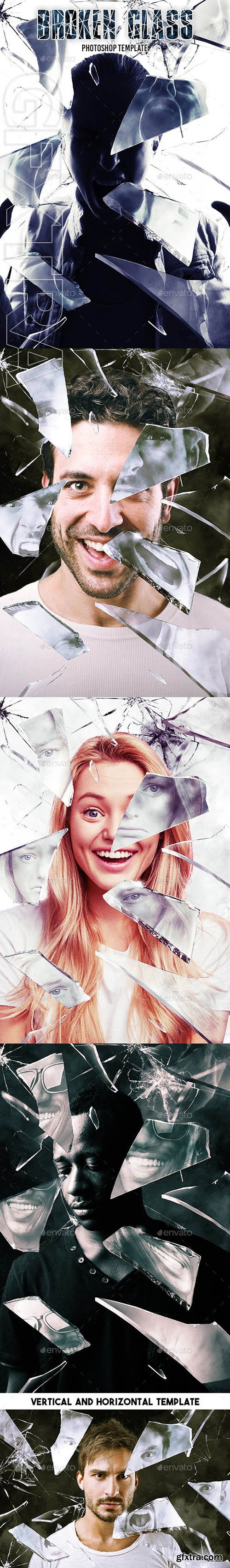 GraphicRiver - Broken Glass Photoshop Template 23260277