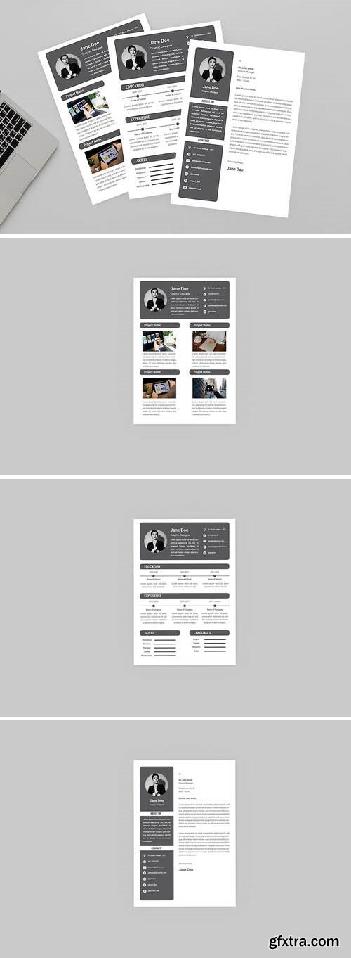 Minimalist Black Resume Designer