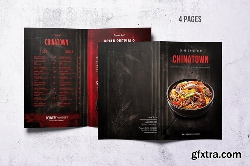 Chinese Bifold Food Menu V.3.0