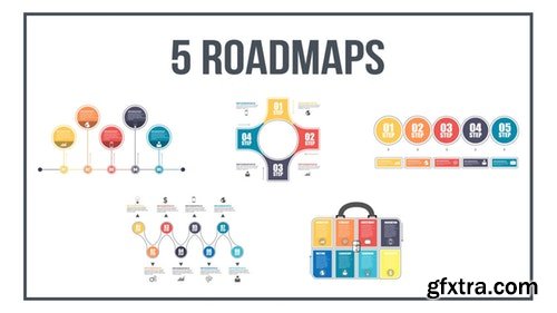 MotionArray Infographics Timeline - Set One 204378