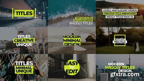 MotionArray Wiggly Titles Pack V4 207804