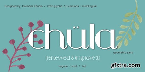 Chula Font Family - 3 Fonts