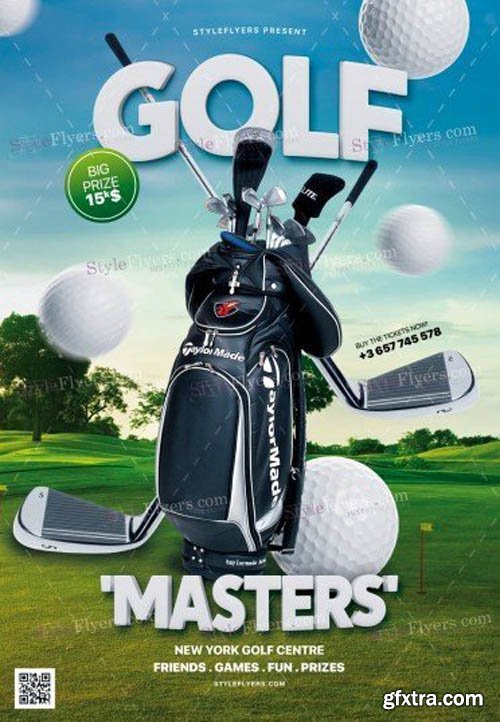 Golf Masters V1 2019 PSD Flyer Template