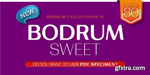 Bodrum Sweet Font Family - 20 Fonts