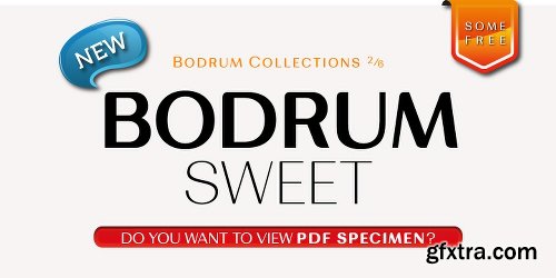 Bodrum Sweet Font Family - 20 Fonts