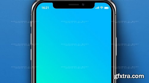 PhoneX Layered PSD Mock-Up with Background