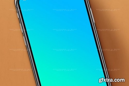 PhoneX Layered PSD Mock-Up with Background