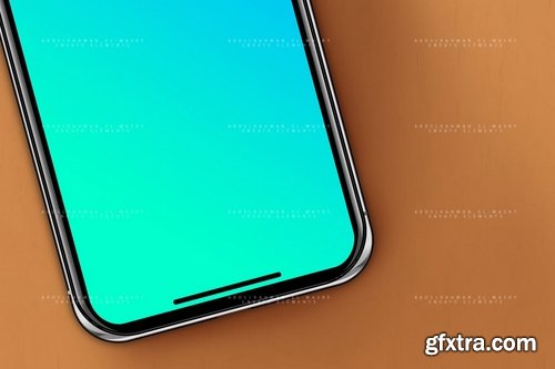 PhoneX Layered PSD Mock-Up with Background