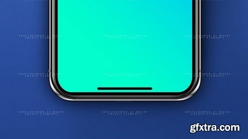 PhoneX Layered PSD Mock-Up with Background