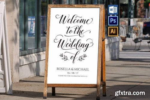 Wedding Welcome Sign Pack