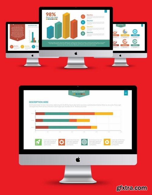 Chart Infographics Powerpoint and Keynote Templates