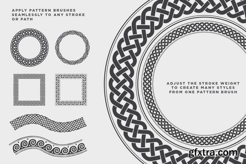 Celtic patterns vector bundle