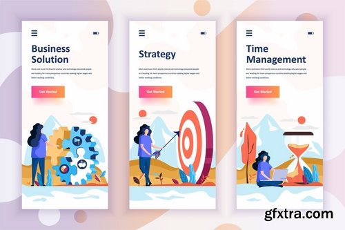 Instagram Stories Onboarding Screens Mobile App Pack