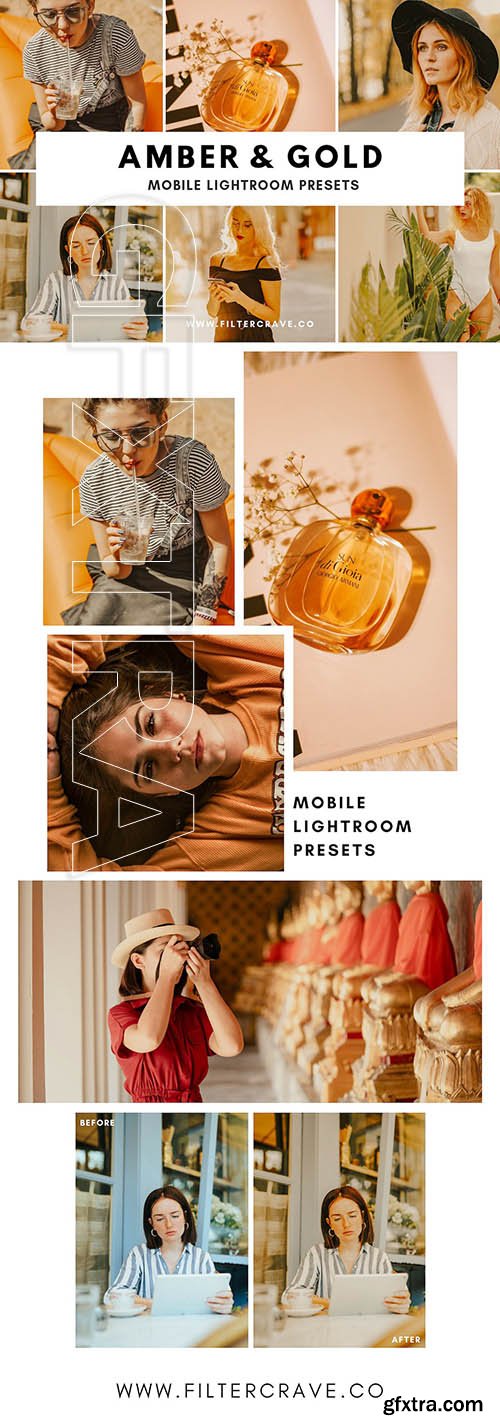 CreativeMarket - Amber + Gold Mobile Presets 3597612