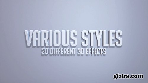 Videohive 3D Titles - No Plugins 22591174