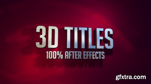 Videohive 3D Titles - No Plugins 22591174