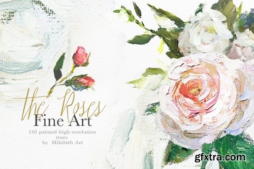 Oil painted Fine Art roses collection