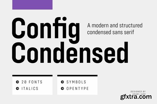 CM - Config Condensed Font Family 3665501