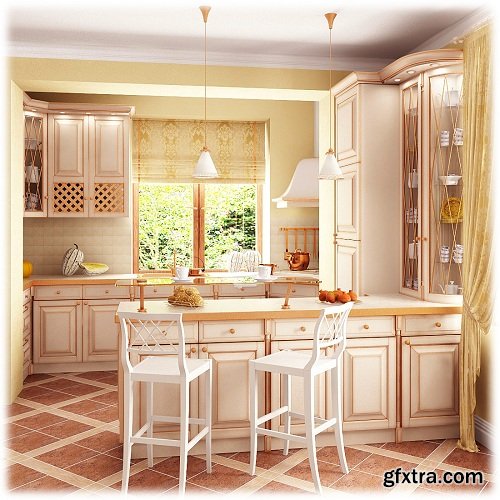 Modern Kitchen 52 3d Model