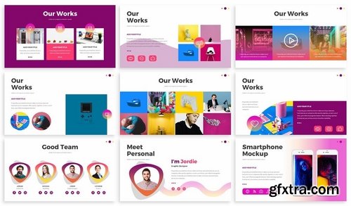 Glow - Gradient Google Slides Template