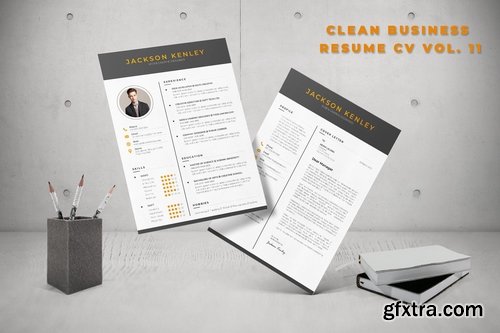 Clean Business Resume CV Pack