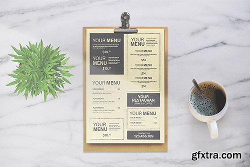 Vintage Menu