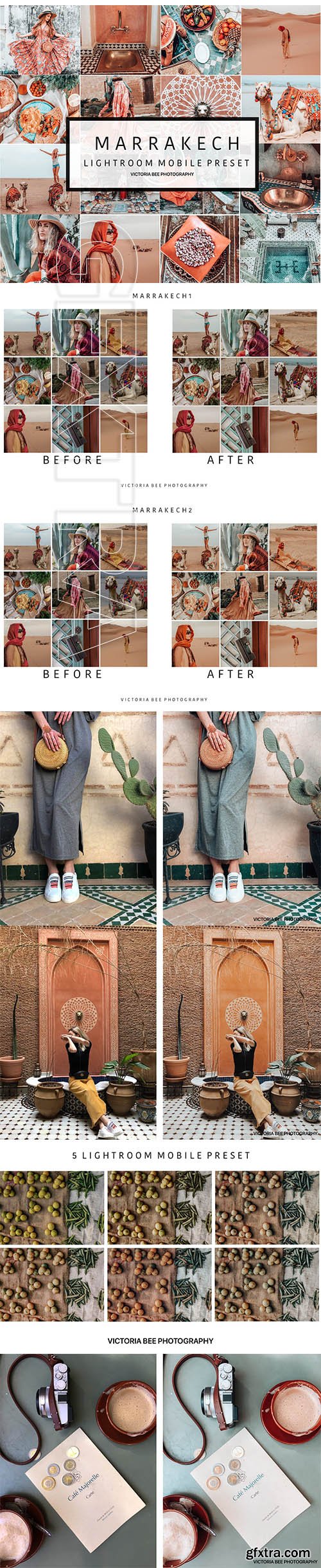 CreativeMarket - 5 Mobile Lightroom presets MARRAKECH 3591380