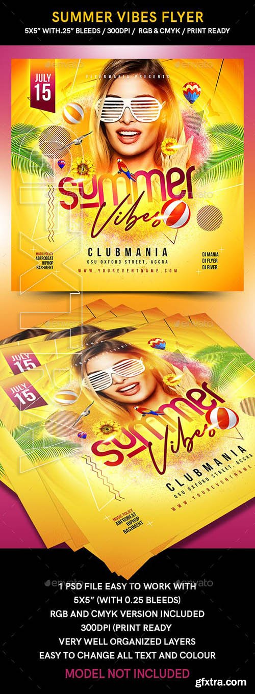 GraphicRiver - Summer Vibes Flyer 23557663