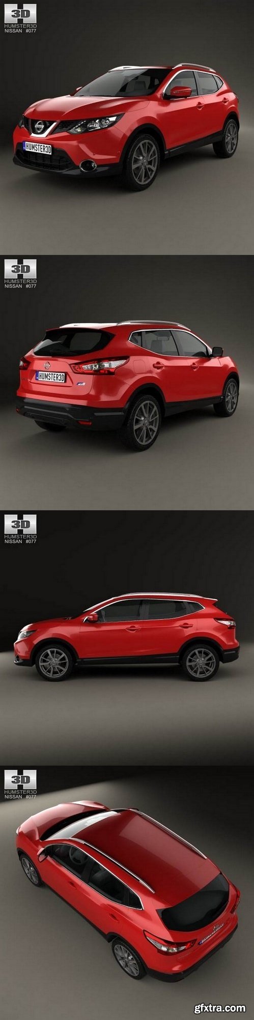 Nissan Qashqai 2014 3D Model