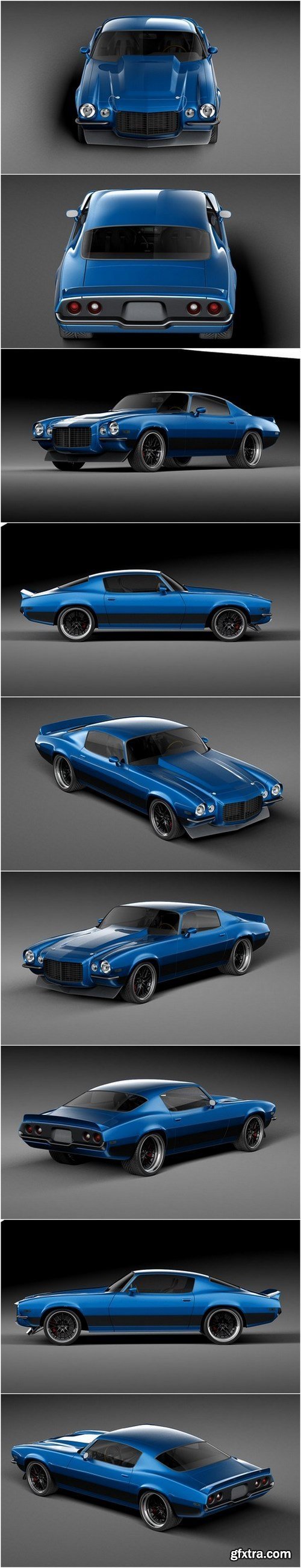 Chevrolet Camaro 1970 ProTouring 3D Model