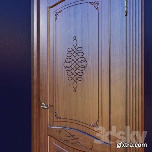 Classical deaf door Venetsia with the decor