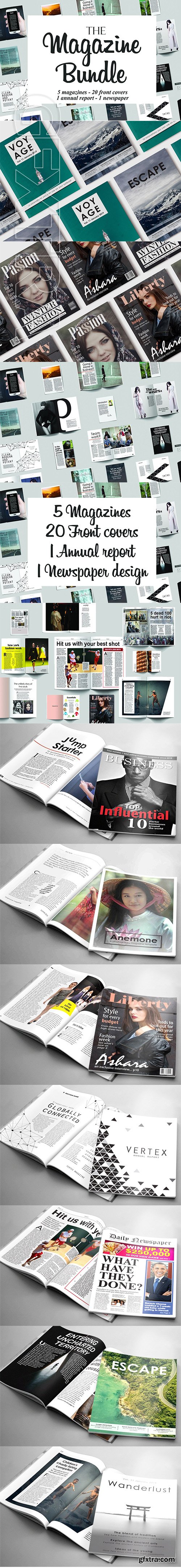 CreativeMarket - Magazine Template Bundle 3653156