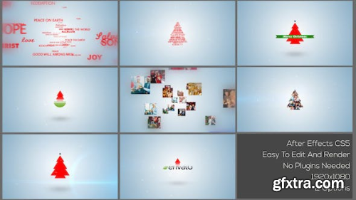 Videohive Typo & Video Christmas Logo Intro 13885736