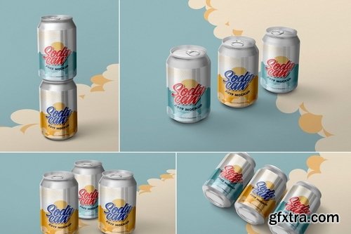 Tin Soda Can Mockups