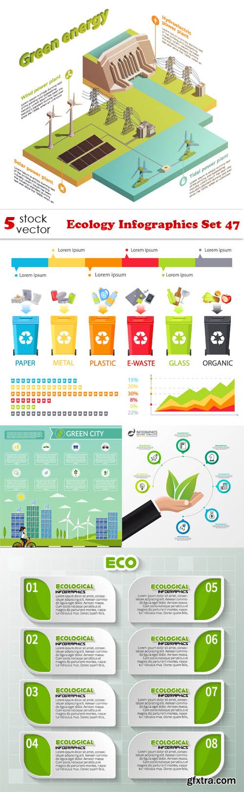 Vectors - Ecology Infographics Set 47
