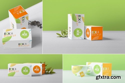 Tea Packaging Box Mockups