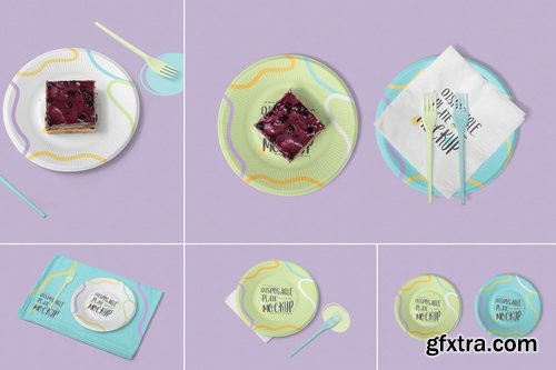 Disposable Plate Mockups