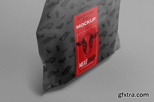 Plastic Shopping Bag Mockups