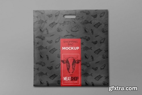 Plastic Shopping Bag Mockups