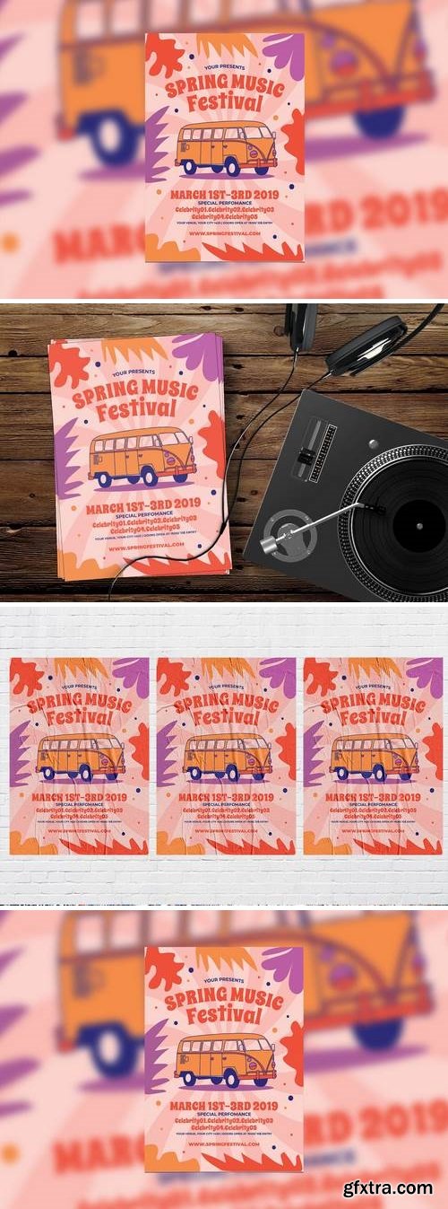 Spring Festival Flyer Template