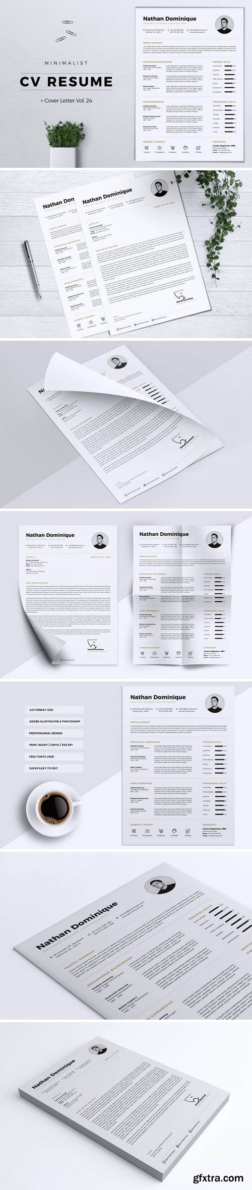 Minimalist CV Resume Vol. 24