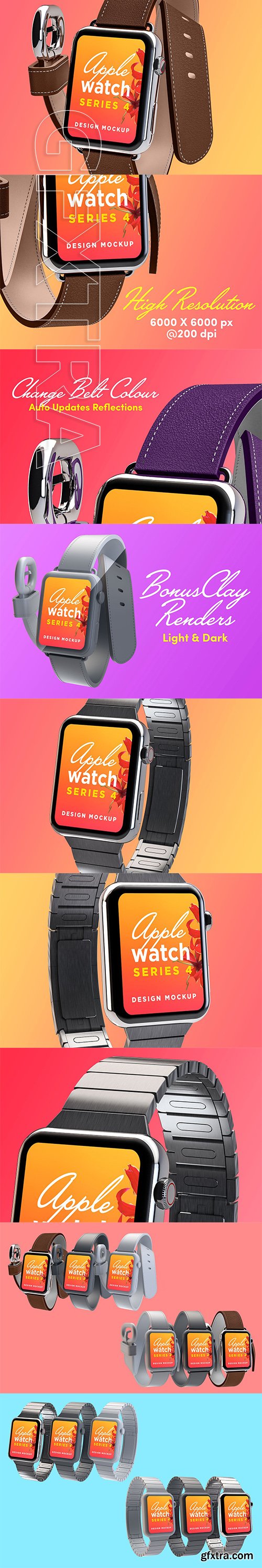 CreativeMarket - Apple Watch Design Mockup 3442543