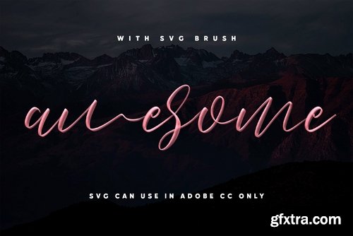 Love Brush SVG Font - Free Sans