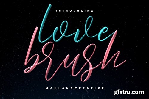 Love Brush SVG Font - Free Sans