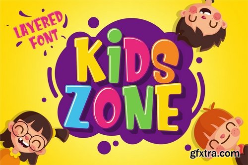 CM - Kids Zone Layered Font 3479077