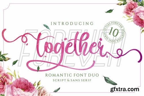 CM - Forever Together - Romantic Font Duo 3548503