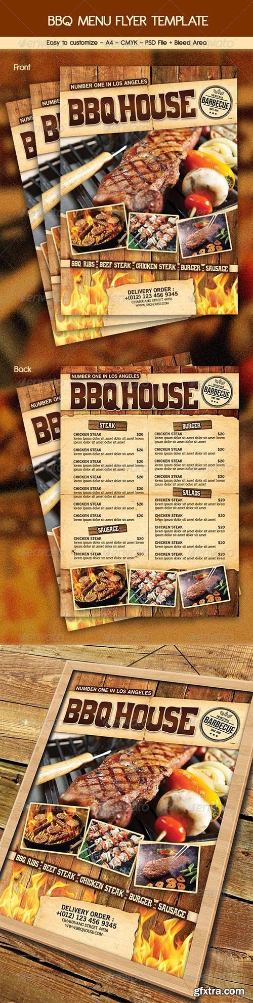 BBQ / Steak Menu Flyer 6460832