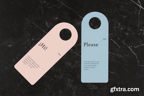 Hotel Door Hanger Mock Up