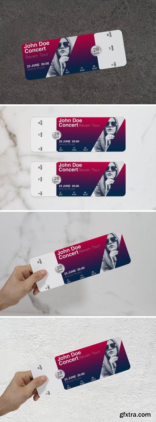 Ticket Music Mock Up