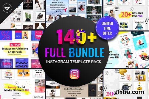 Instagram Post Templates Full Bundle